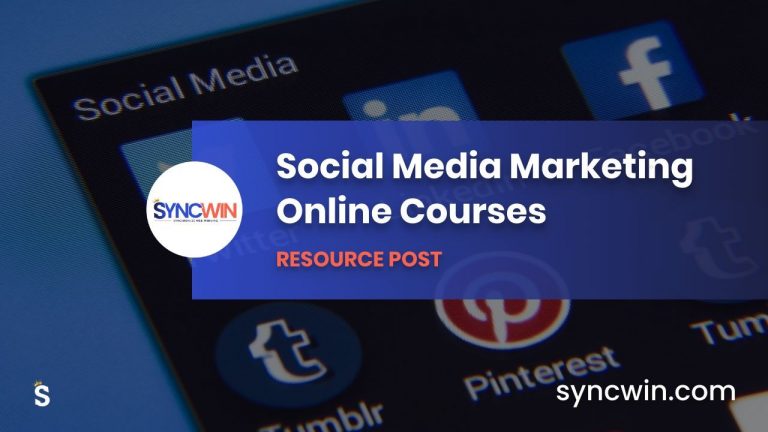 Social Media Marketing Online Courses - Featured Image V1 - SyncWin